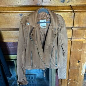 Abercrombie & Fitch Vegan Leather Suede Jacket